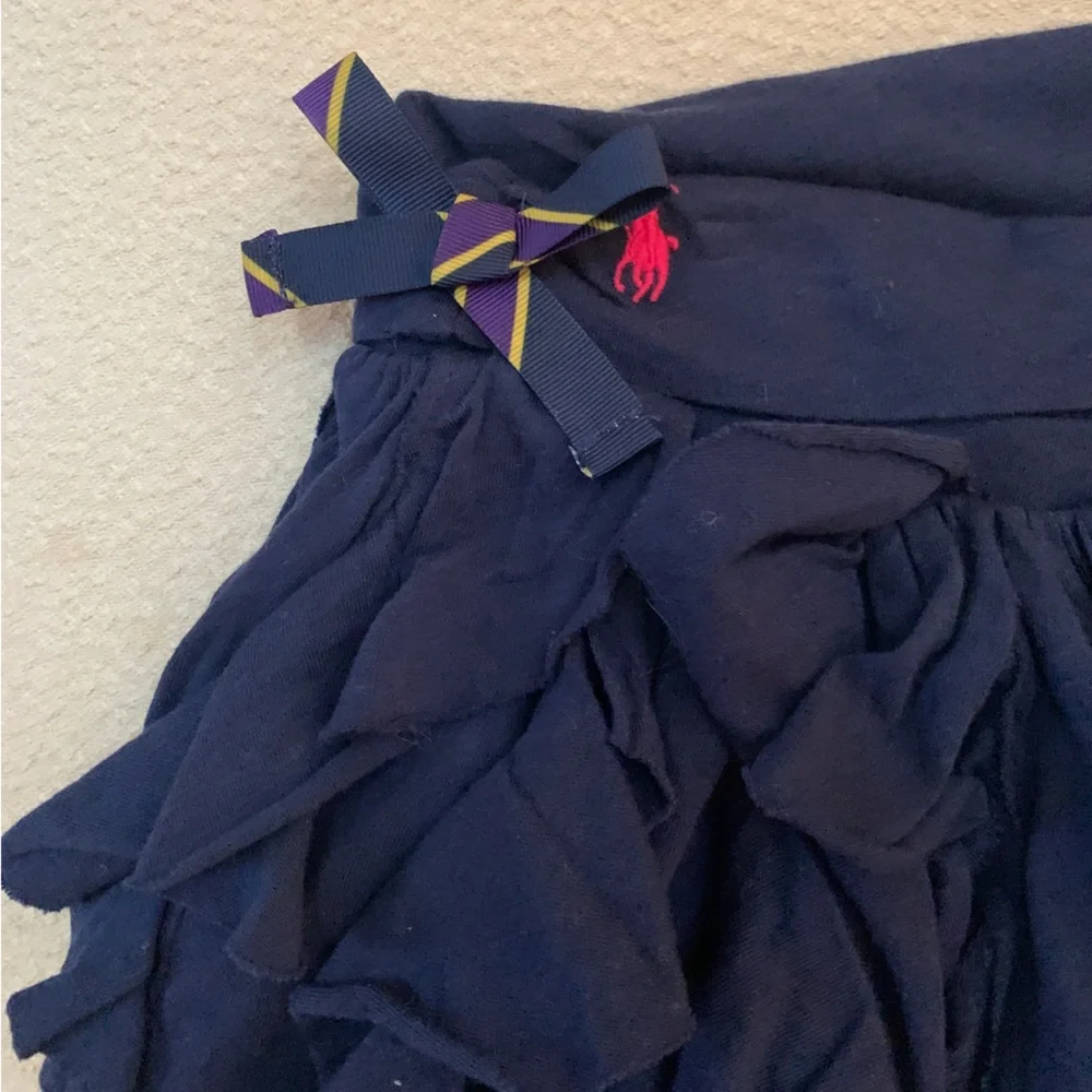 Ralph Lauren Navy Ruffle Skirt Size 18 months NWT